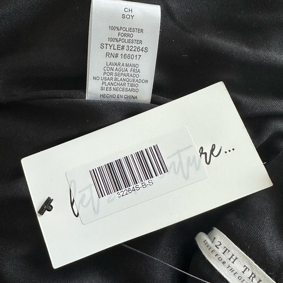 NWT 12th Tribe Festival Black Fringe Sequence Skirt - Picture 11 of 13